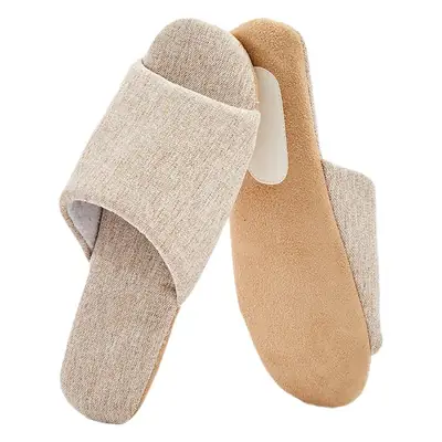 Moklin Japanese-Style Silent Cloth-Soled Cotton Slippers Linen Machine Washable Men's and Women's Soft Cloth-Soled Indoor Home Use Wooden Floor Silent