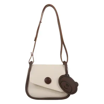 Retro Brown Saddle Crossbody Bag for Women