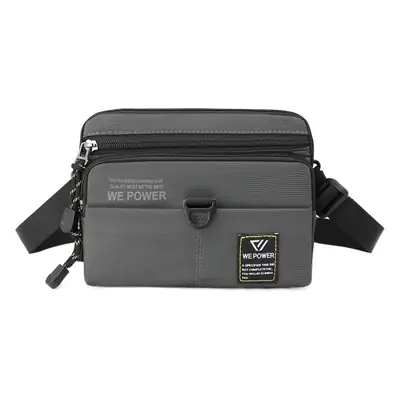 Men's Black Crossbody Messenger Bag Multi-Functional