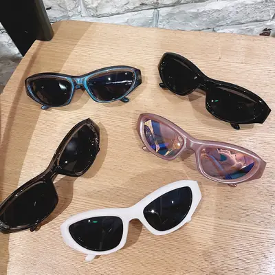 Korean Cat Eye Sunglasses Women Anti-UV Driving Glasses