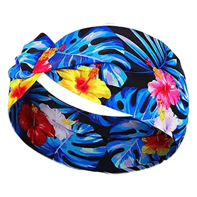 Hawaiian Floral Knotted Headband for Women