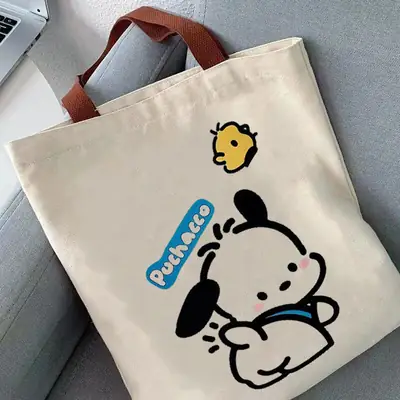 Women Cartoon Canvas Shoulder Bag Large Capacity