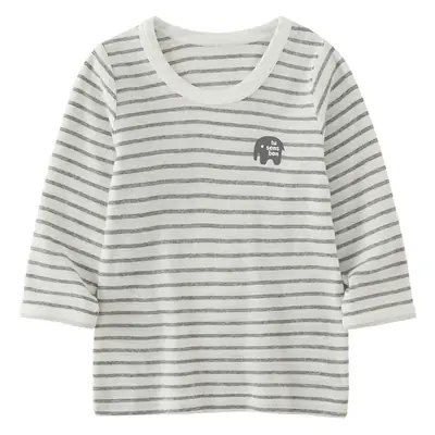 Baby Striped Cotton T-Shirt Medium Pink Striped Medium