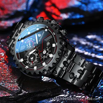 Men's Fully Automatic Mechanical Watch Trendy Sports Calendar Waterproof Quartz Electronic Men's Watch Dropshipping Foreign Trade Watch