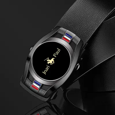 Paul Men's Genuine Leather Belt Automatic Buckle Belt