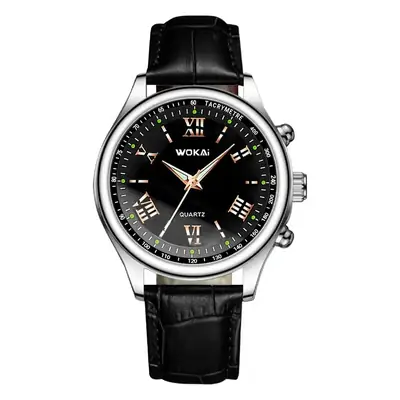 Men's Cross-Border Quartz Sports Watch Black Analog