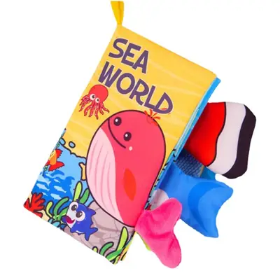 Baby Tail Cloth Book with Tear-Resistant Cover