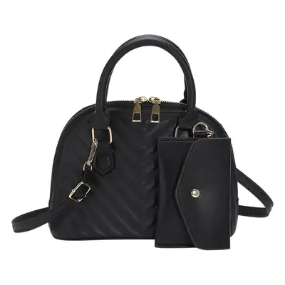 Black Quilted Shoulder Crossbody Bag for Women 2023