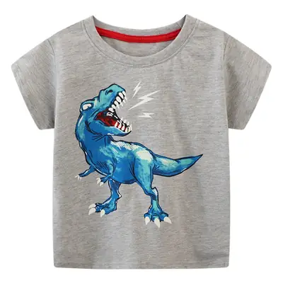 Blue Dinosaur Print Boys T-Shirt 2026