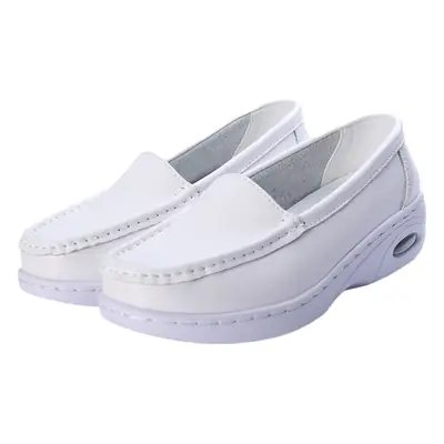 Women's White Air Cushion Slip-On Medical Shoes