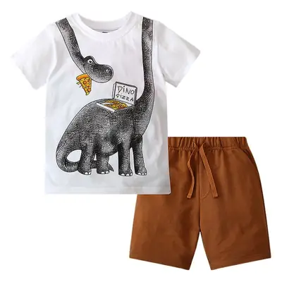 25Y Boys Dinosaur Print T-Shirt Shorts Set