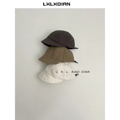 White Lace-up Baby Sun Hat with Big Brim