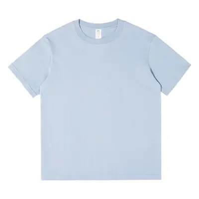 Men Brown Cotton Round Neck T-Shirt 230g