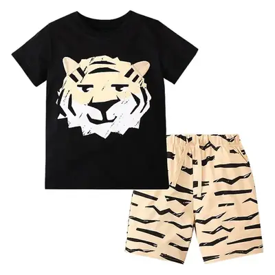 Cute Dinosaur Print Boys 2Pc Summer Wear Set