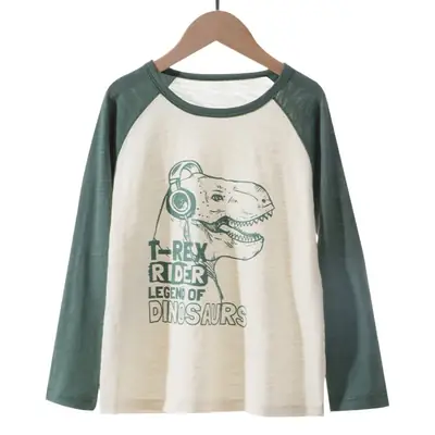 Children's Long Sleeve T-Shirt Fish Print Spring Autumn Base