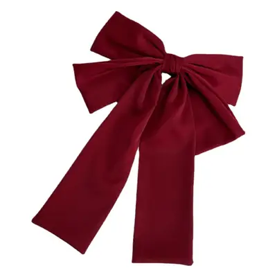 Oversized Silk Ribbon Hairpin for Women