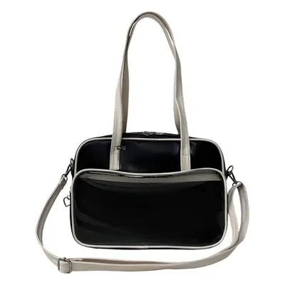 Women's Square Fashion Tote Bag with Clear Window 2025