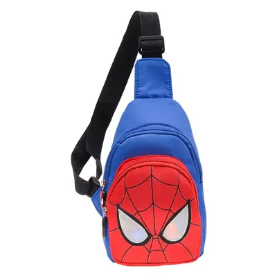 Spider-Man Kids Chest Bag Blue Red Nylon Shoulder Bag