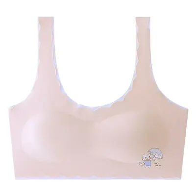 Traceless girls' underwear puberty teenage girls junior high school girls bra student vest summer thin hair generation