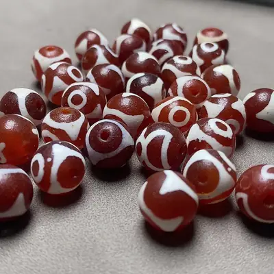 Natural Red Agate Buddha Beads Loose Beads DIY Bracelet