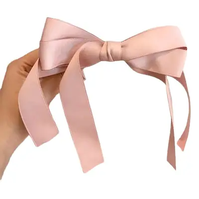 Pink Bowknot Hairpin Clip for Women