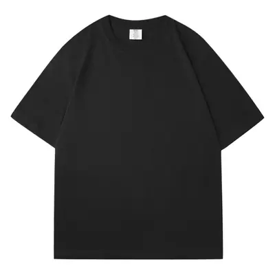 220g Heavyweight White T-Shirt Loose Round Neck