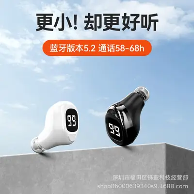 F6 Wireless Bluetooth Headset Ultra Mini Black
