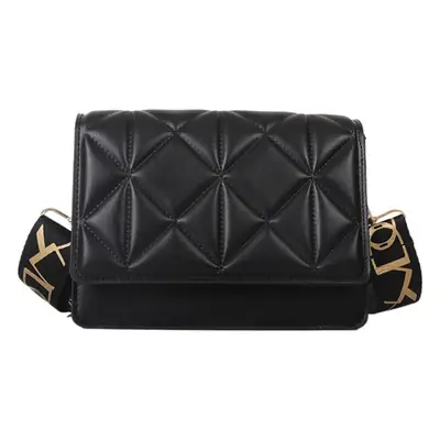 Black Rhombic Shoulder Bag Women 2023