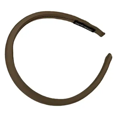 Narrow Hair Band Satin Silk Black White Female Headband