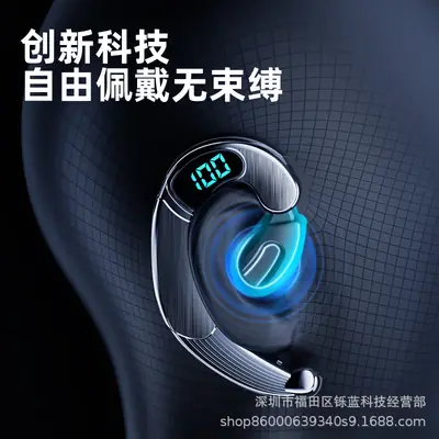 Wireless Bluetooth Headset with LED Display & 300M Audio