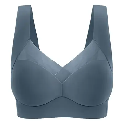 Women's Seamless Push-Up Sports Bra Blue