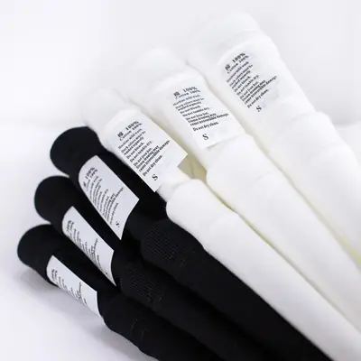 Men Blue Cotton T-Shirt Long Sleeve Summer Loose Fit