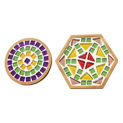 New Year's Mosaic Coaster for Kids DIY Collage Kit
