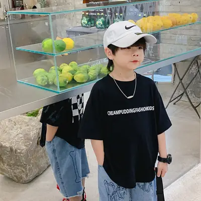 Boys Cotton Checkered T-Shirt Summer 2025