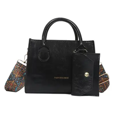 Women's Beige Shoulder Messenger Bag with Printed Strap