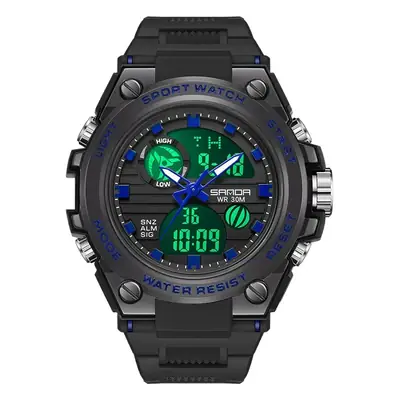 Sanda Men's Waterproof Multifunctional Sports Watch Black