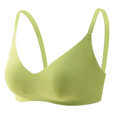 Breathable Seamless Push-Up Bra Mint Green XL