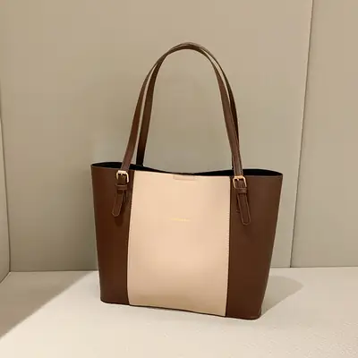 New Korean Style Colorblock Tote Bag for Women