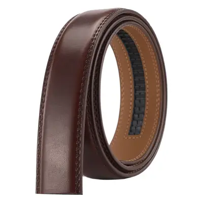 Men's Genuine Leather Belt 3.5cm Buckle-Free Non-Interlayer