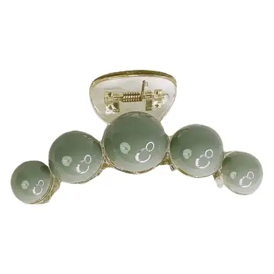Green Half-Sphere Hair Clips for Women