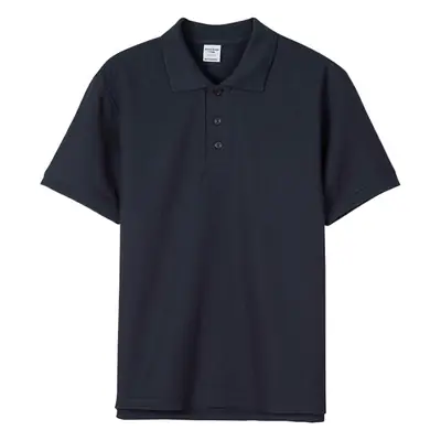 New Ag230G Cotton Polo Pique Lapel Shirt Black