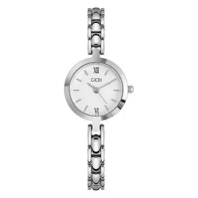 Goldie Korean Style Women's Quartz Watch with Silver Band