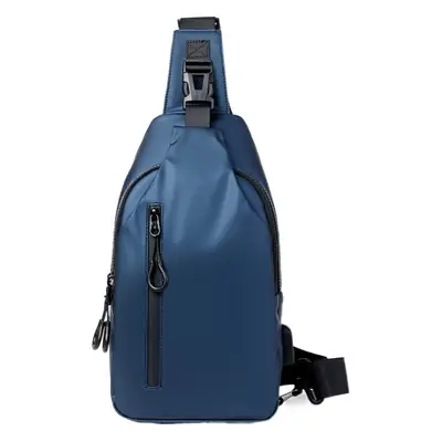 USB Leather Crossbody Bag Water Repellent Small