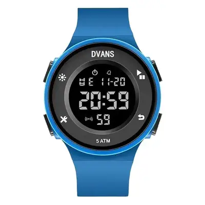 Blue Digital Waterproof Watch for Men Women Teens