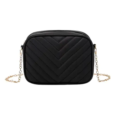 Red Quilted Chain Shoulder Bag for Women