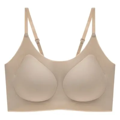 Yunduo No Size Seamless Underwear Women's Small Breast Gathering Beautiful Back Bra No Wires Sleeping Vest Style Sports Bra