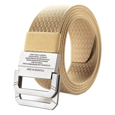 Men's Brown Canvas Double Loop Belt 12"