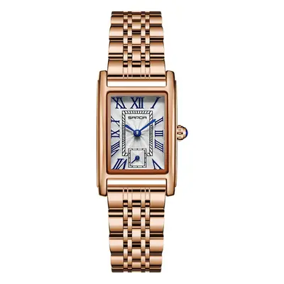 Sanda Live Square Steel Watch Roman Numeral Semi Waterproof