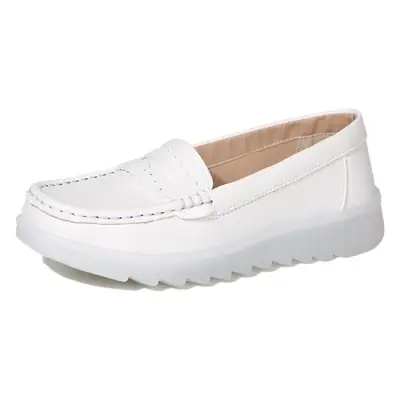 2025 Women's Air Cushion Nurse Shoes White Flat All Match