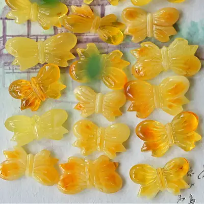 Natural Russian Beeswax Butterfly Accessories